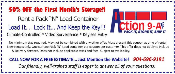  Storage and PODS Special Offer Jacksonville FL